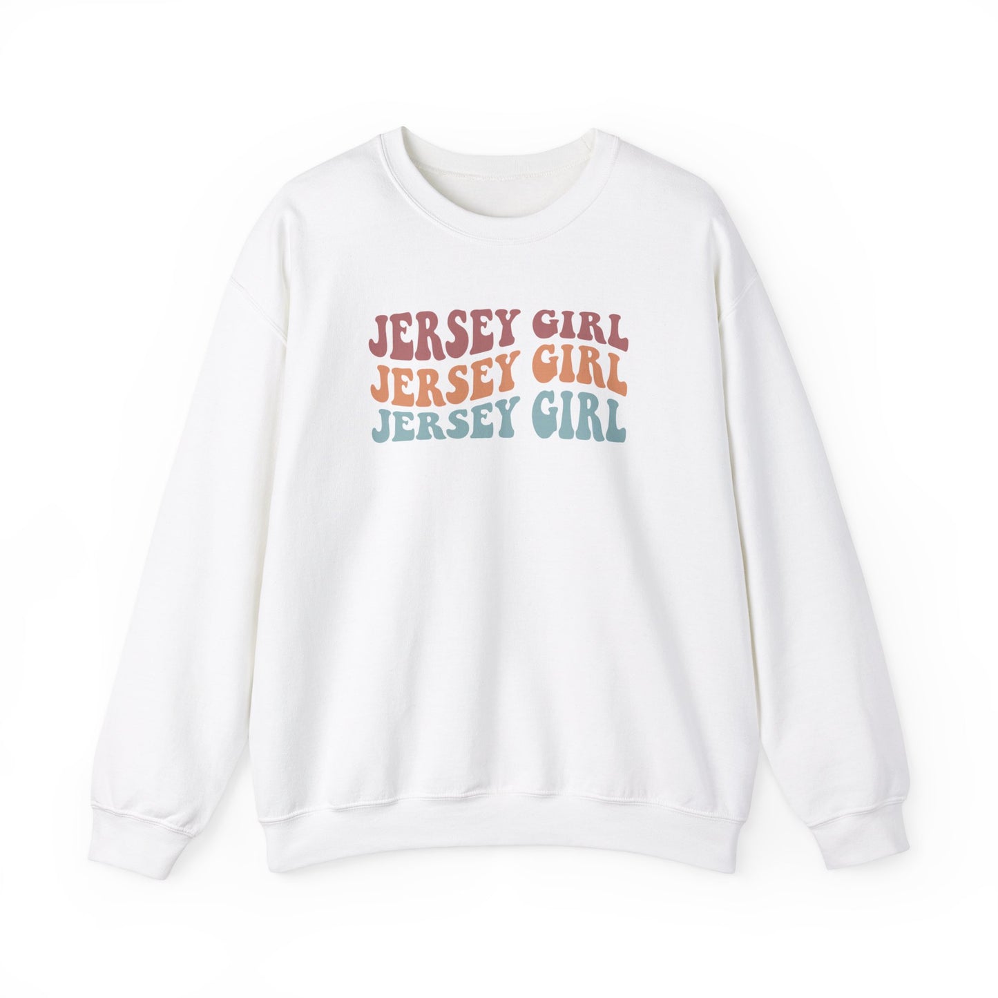 Retro Jersey Girl Unisex Heavy Blend™ Crewneck Sweatshirt